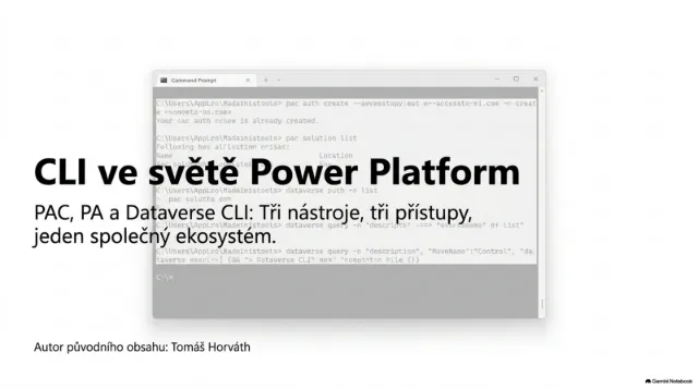 CLI, kam se podíváš: Tři nástroje, které by měl znát každý Power Platform vývojář